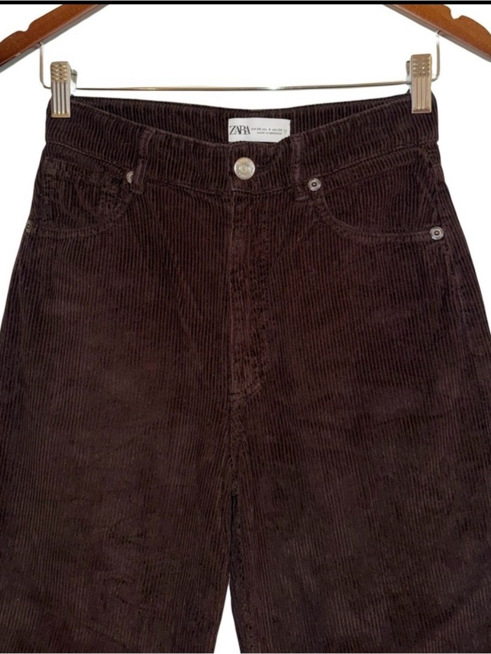 ZARA Brown Corduroy Trousers